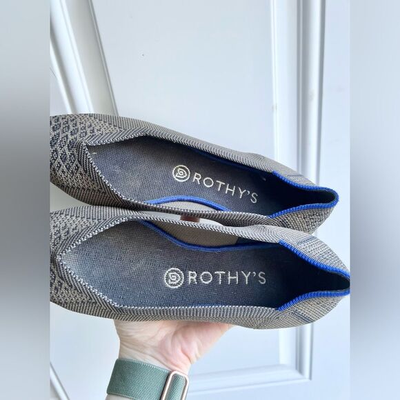 Rothy’s The Point Flats RARE Walnut Python Print - Picture 7 of 9